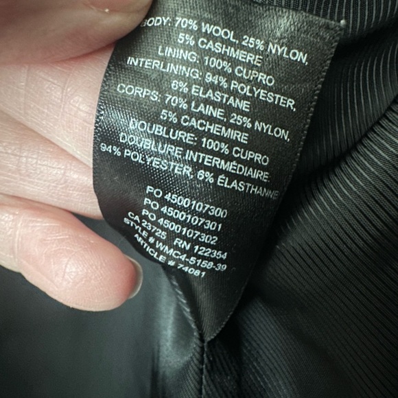 Aritzia Wilfred Wool Cashmere Blend Long Coat Small - Picture 6 of 7